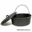 Öntöttvas bogrács-lábas+fedő 5.5 liter Öntöttvas bogrács-lábas+fedő 5.5 liter