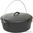 Kép 5/5 - Öntöttvas bogrács-lábas+fedő 5.5 liter