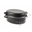 Kép 1/3 - Teflon bevonatú zománcozott pulyka - kacsa sütő 40cm x 30cm