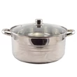 Kép 1/3 - Rozsdamentes lábas 32 cm + fedő 12 liter