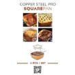 Kép 9/15 - Copper Steel Pro szögletes serpenyő-pároló-sütőtál