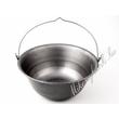 Kép 6/6 - 30 literes natúr vasbogrács+44 cm -es lángőr szett(4részes)
