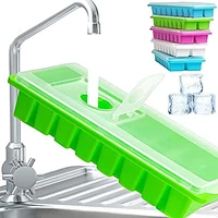 Jégkocka tartó fedővel 16 részes