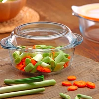 Borcam kerek sütőtál+fedő 2.17 liter