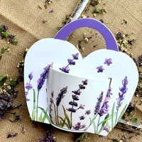 Levendula porcelánbögre 460 ml