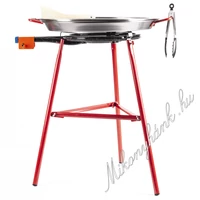 Paella sütögetőszett inox paella 40/47 cm