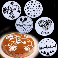 Tortadíszítő stencil szett 5 darab