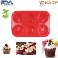 Szilikon muffin forma 6 részes