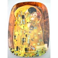 KLIMT SZÖGLETES ÜVEGTÁL