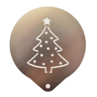 Karácsonyfa  Cappuccino díszítő sablon