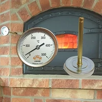 Kemence hőmérő 20 cm, 0-500 °C