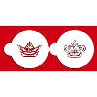King / Queen stencil 2 darab