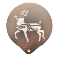 Rénszarvas  Cappuccino díszítő sablon