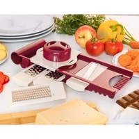 Bordó multi szeletelő 5 különböző szeletelővel