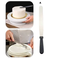 Rozsdamentes egyenes spatula 33 cm