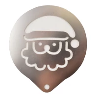 Mikulás  Cappuccino díszítő sablon