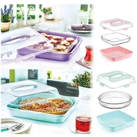 Kocka műanyag tortatartó 36x36cm