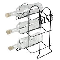 Fém bortartóállvány 6 palackos