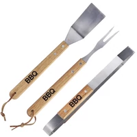 BBQ fanyelű grillkészlet 3 darabos