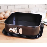 Csatos kocka sütőforma tálcával 25x25 cm