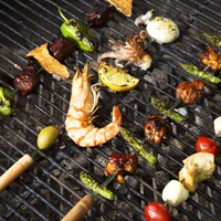 Fém saslikpálca-nyárs  10 darab (49cm)