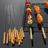 Fanyelű grillnyárs 10 darab (46cm)