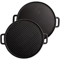Kerek 2oldalú öntöttvas grill lap 45 cm