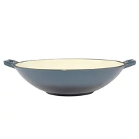 Zománcozott öntöttvas wok 37 cm