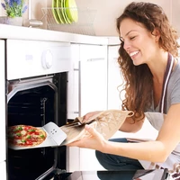 Rozsdamentes pizzalapát, kihajtható nyéllel