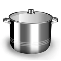 Rozsdamentes fazék fedővel 13 liter