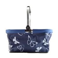 Bevásárló kosár ( összehajtható,virágmintás )