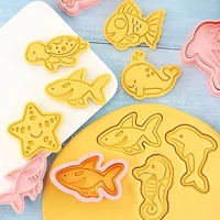 3D Tengeri állatok sütikiszúró 8 darab