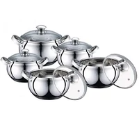 Rozsdamentes öblös edénykészlet 10 részes