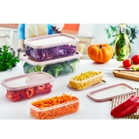 Téglalap tárolóedény készlet 5+5 darabos