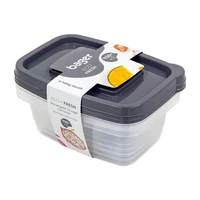Bager Eco fresh ételtárolódoboz 3 darab (1.1L)