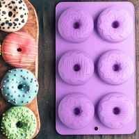 Szilikon mintás fánk sütőforma 6 részes