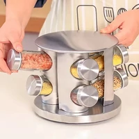 Rozsdamentes fűszertartókészlet 8+1 részes