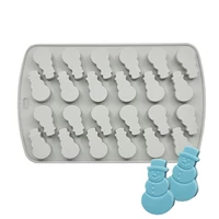 Hóember szilikon muffin forma 24 részes