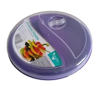 2 ételbeosztású mikrótányér tetővel