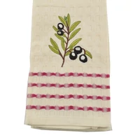 Olíva hímzett konyharuha 68x48 cm