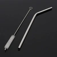 Inox szívószálkészlet 1+1darab 23cm(6mm)