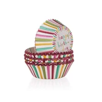 Szülinapi muffin papír színes 60 mm (100 darab)