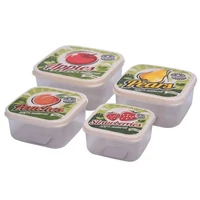 Reggeliző doboz szett 4+4 darab