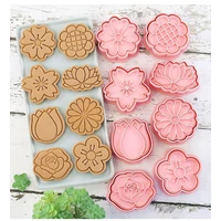 3D Virágok sütikiszúró 8 darab