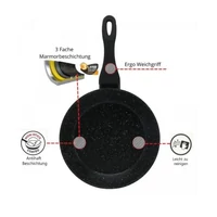 Fekete Granite line serpenyő 24 cm
