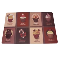 Karácsonyi cupcake tányéralátét 43x28 cm (6db)