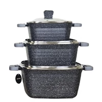 Szögletes sütőtál és edénykészlet 12 részes