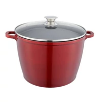 Burgundi márványbevonatos fazék 10 liter