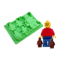 Lego szilikon sütőforma (4+1)