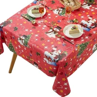 Piros karácsonyi asztalterítő 140x100cm